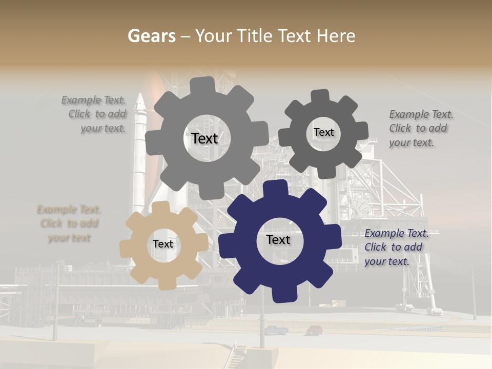 Shape Rocket Stratosphere PowerPoint Template
