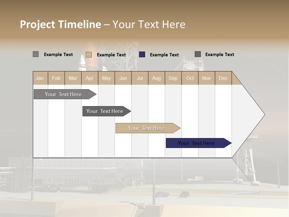 Shape Rocket Stratosphere PowerPoint Template