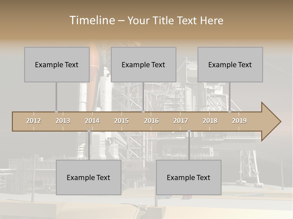 Shape Rocket Stratosphere PowerPoint Template
