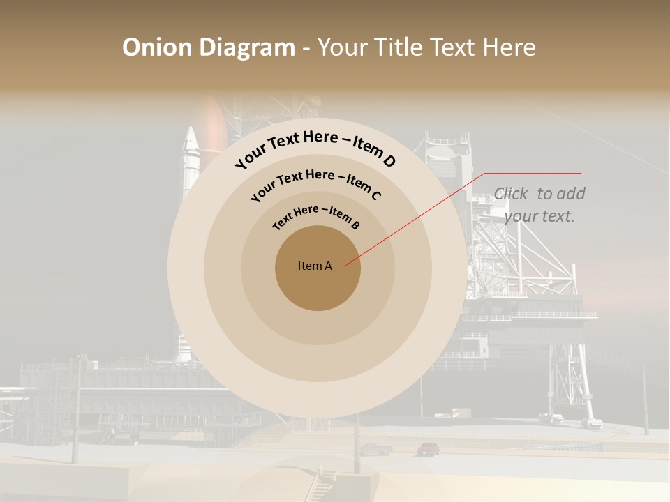 Shape Rocket Stratosphere PowerPoint Template