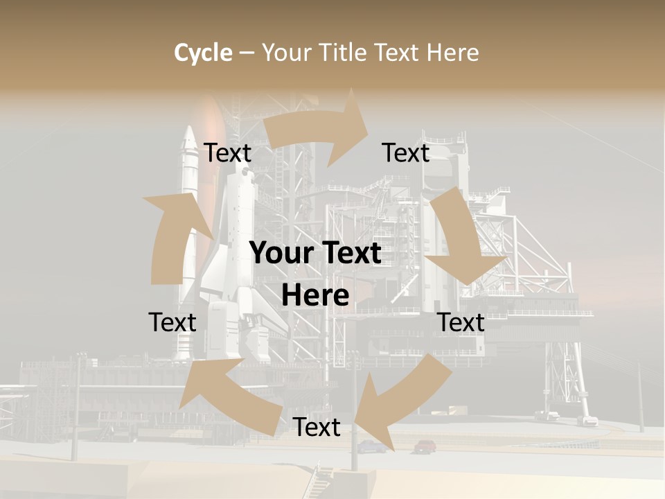 Shape Rocket Stratosphere PowerPoint Template