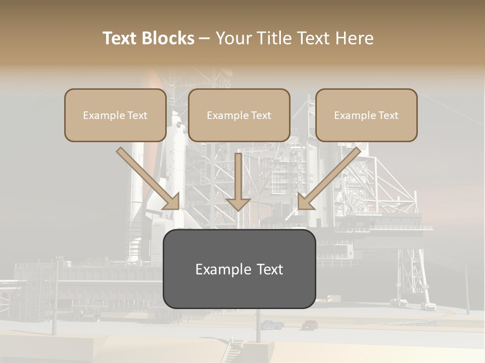Shape Rocket Stratosphere PowerPoint Template