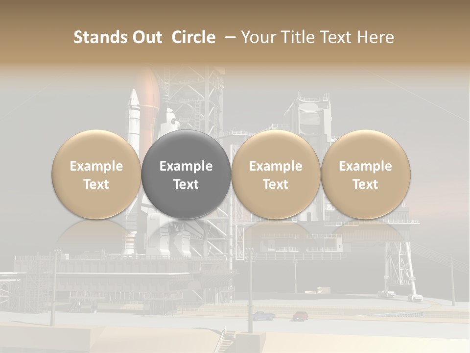 Shape Rocket Stratosphere PowerPoint Template