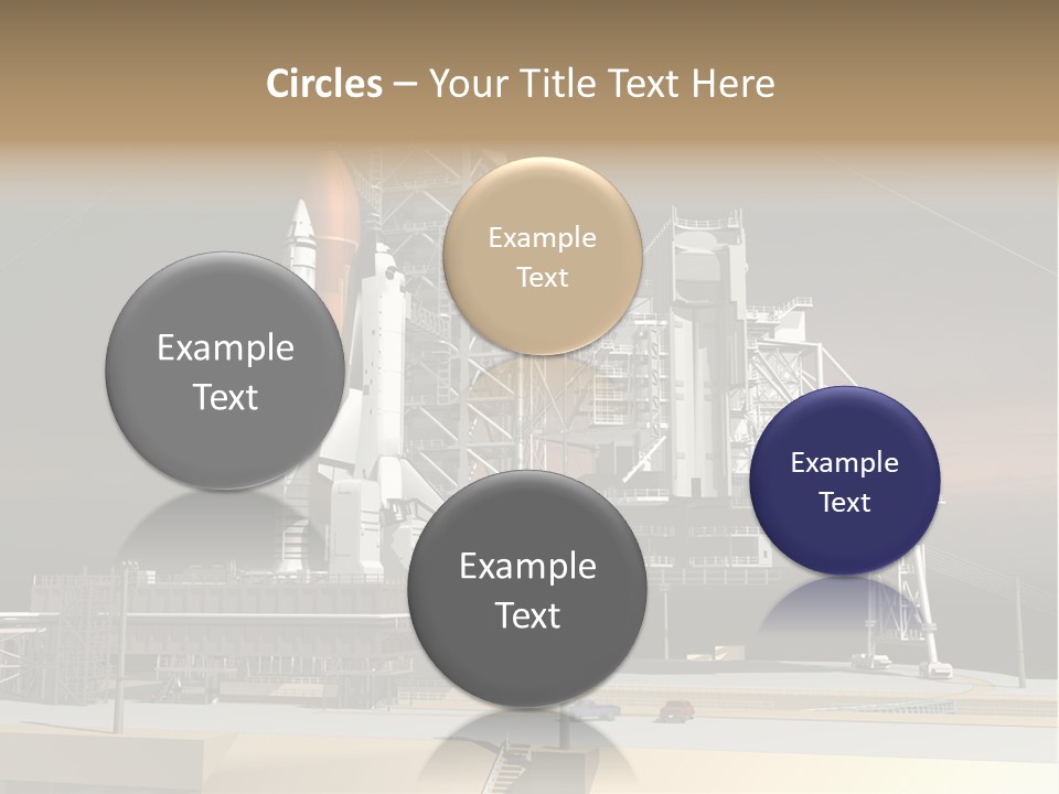 Shape Rocket Stratosphere PowerPoint Template