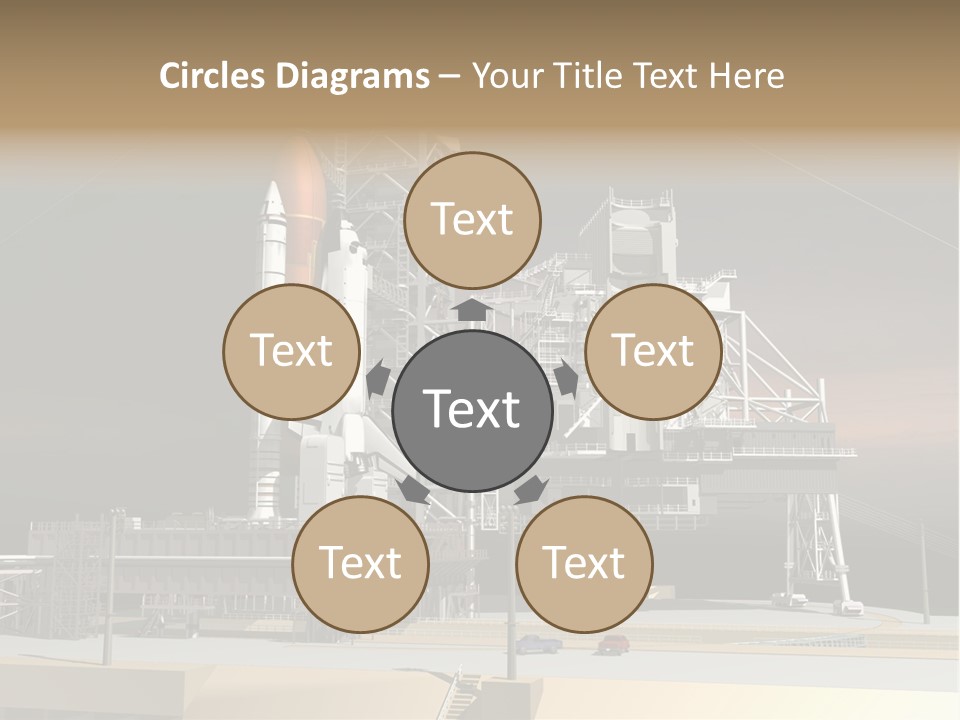 Shape Rocket Stratosphere PowerPoint Template