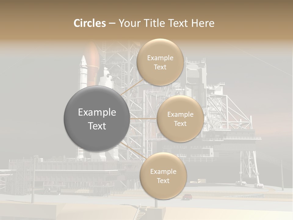 Shape Rocket Stratosphere PowerPoint Template