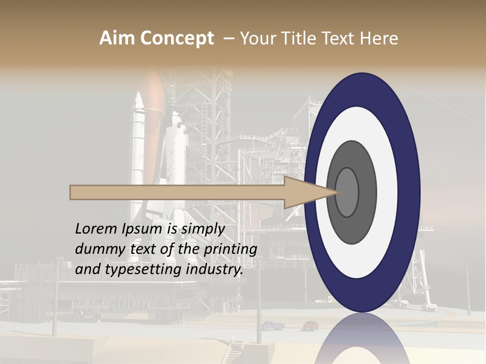 Shape Rocket Stratosphere PowerPoint Template