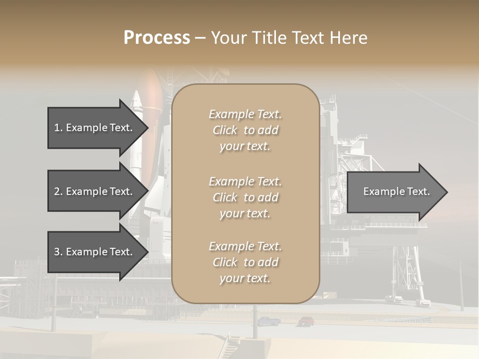 Shape Rocket Stratosphere PowerPoint Template