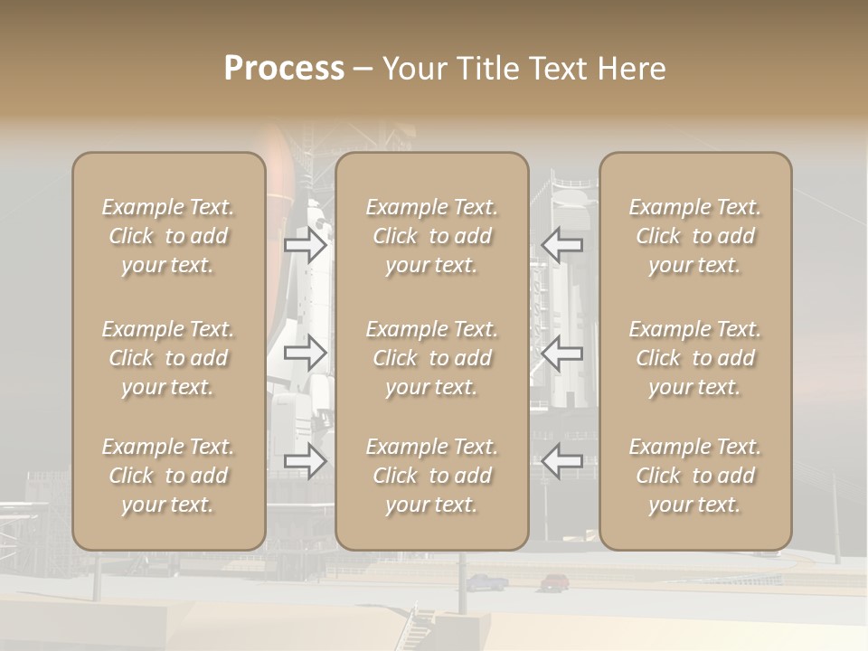 Shape Rocket Stratosphere PowerPoint Template