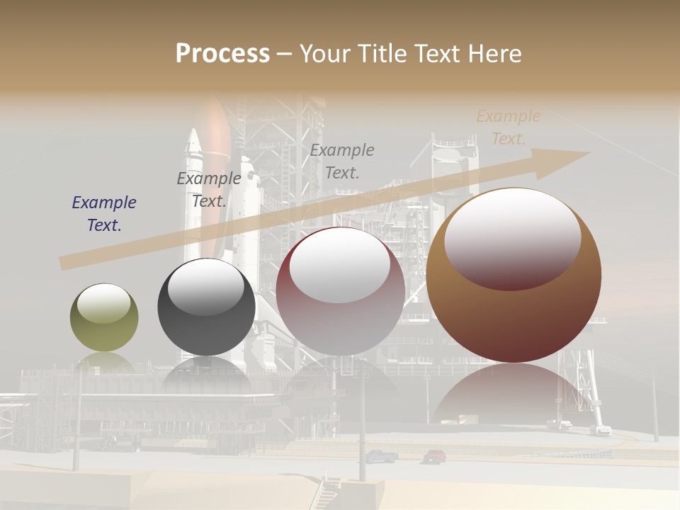 Shape Rocket Stratosphere PowerPoint Template