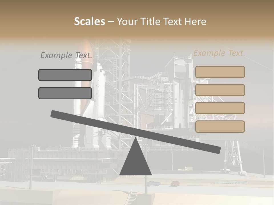 Shape Rocket Stratosphere PowerPoint Template