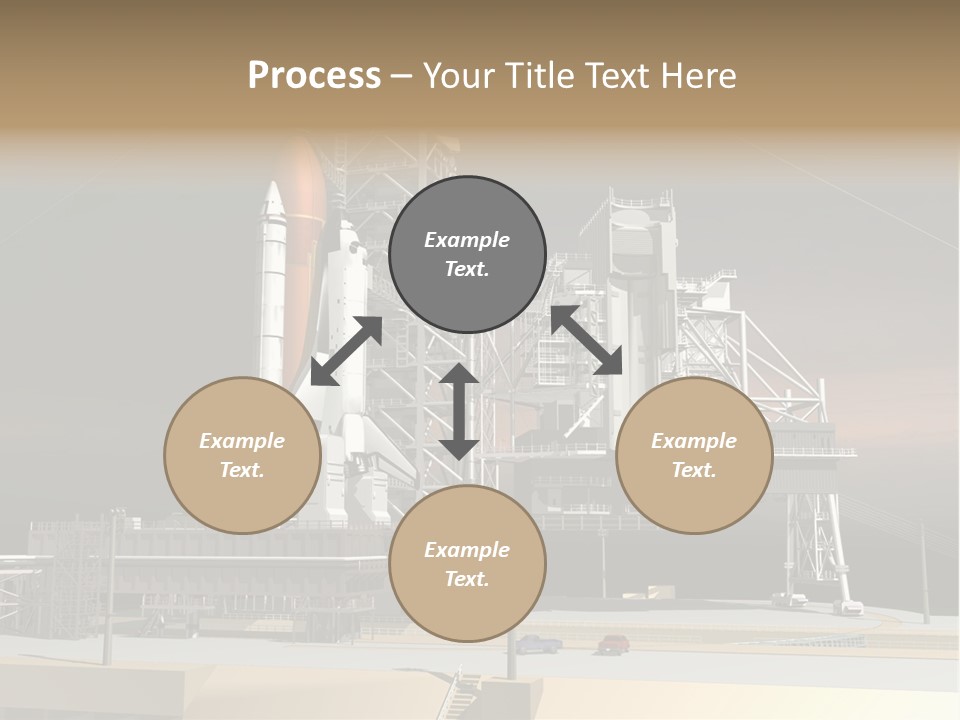 Shape Rocket Stratosphere PowerPoint Template