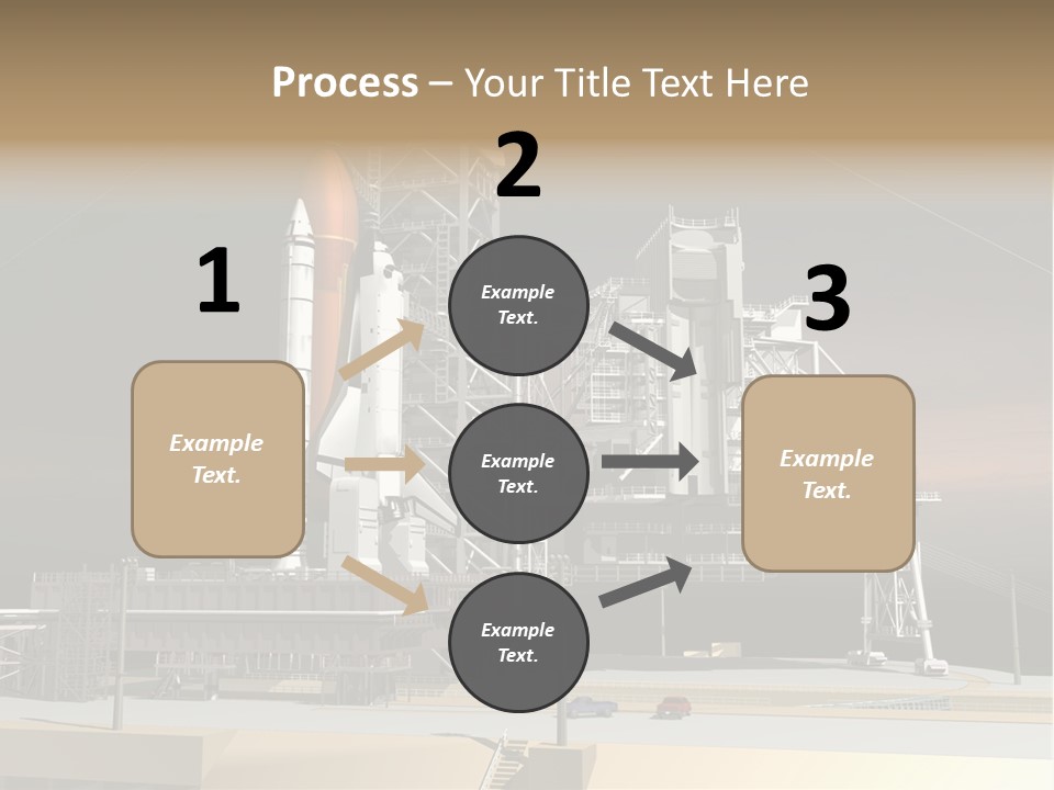 Shape Rocket Stratosphere PowerPoint Template