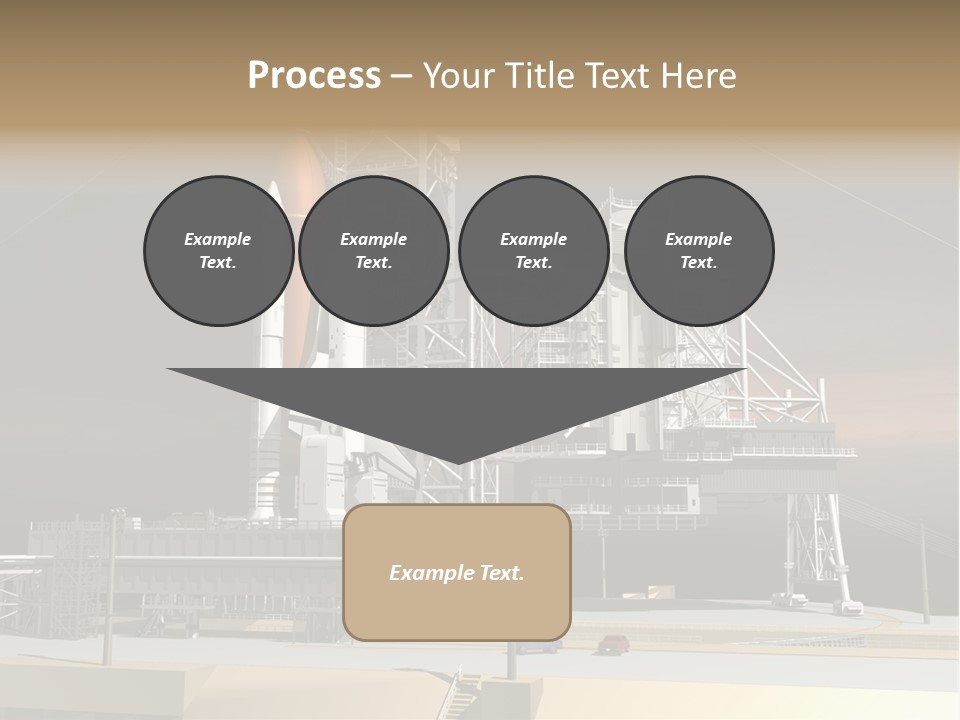 Shape Rocket Stratosphere PowerPoint Template