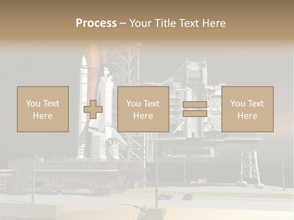 Shape Rocket Stratosphere PowerPoint Template