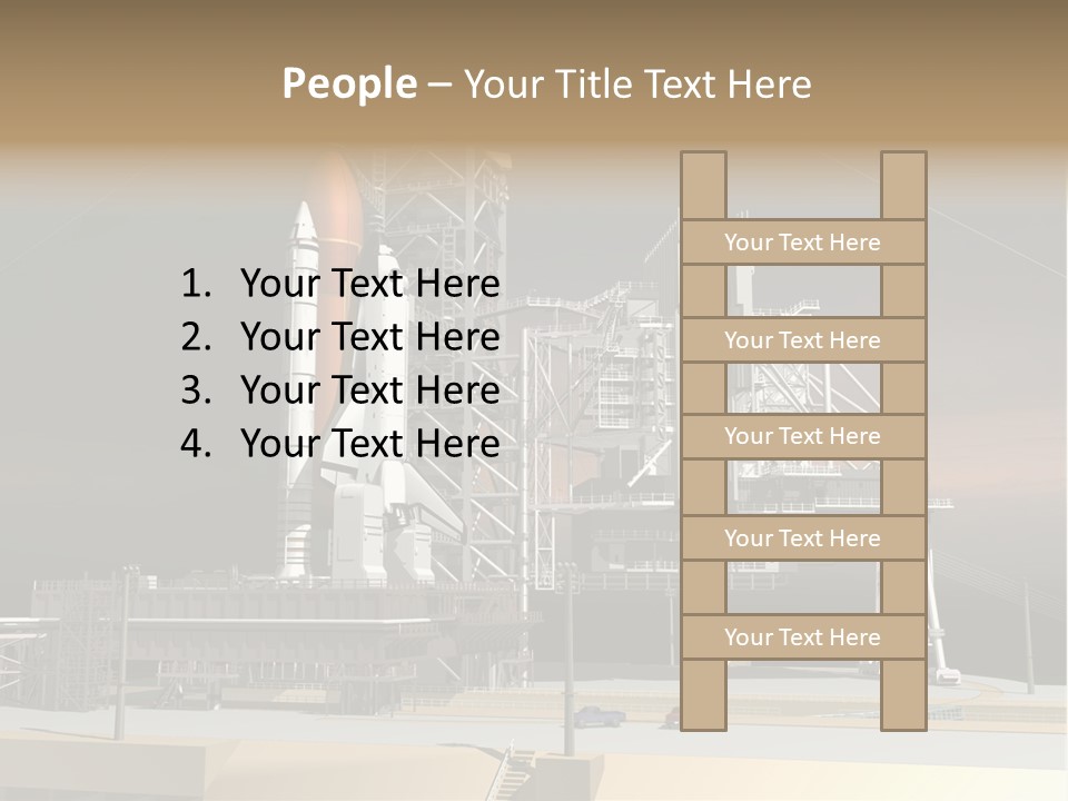 Shape Rocket Stratosphere PowerPoint Template
