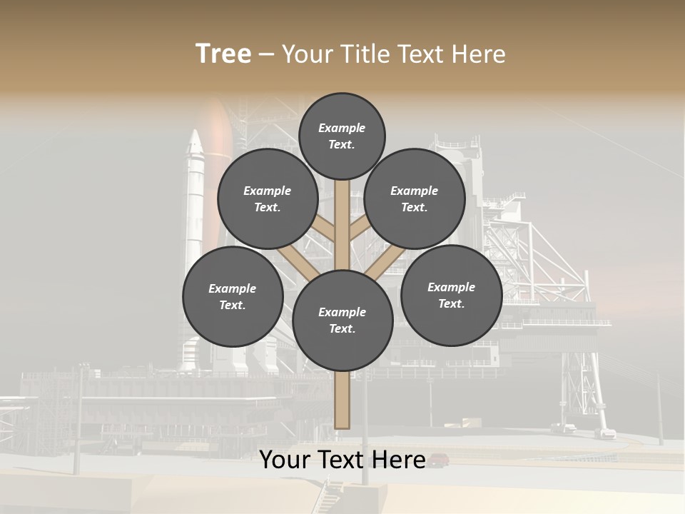 Shape Rocket Stratosphere PowerPoint Template