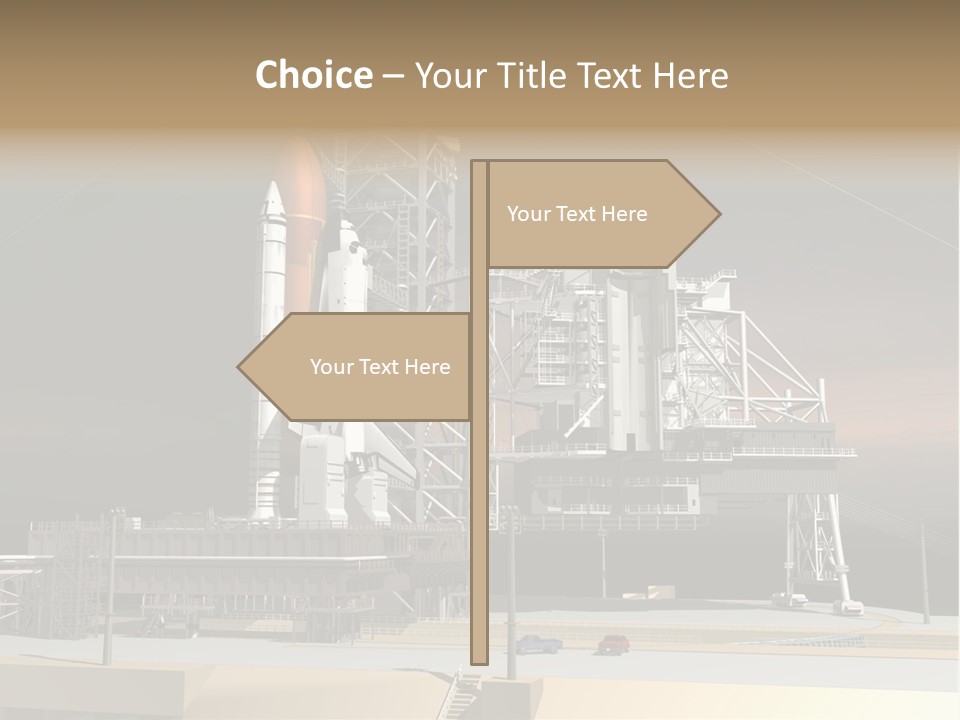 Shape Rocket Stratosphere PowerPoint Template