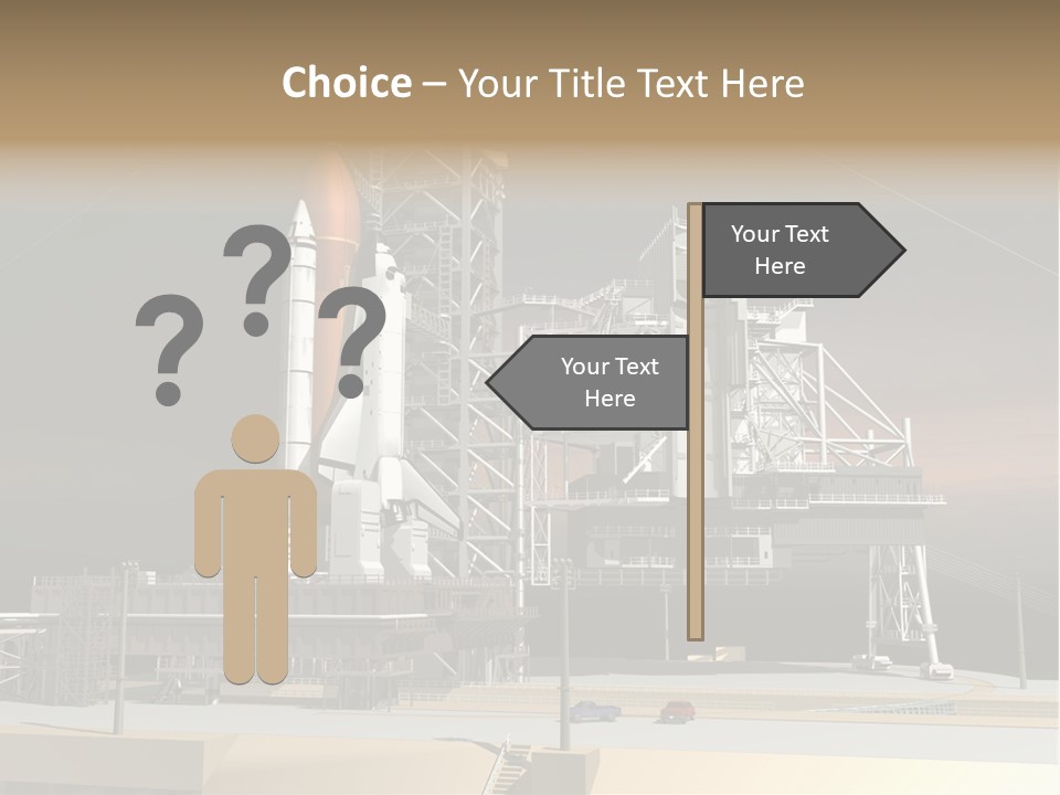 Shape Rocket Stratosphere PowerPoint Template