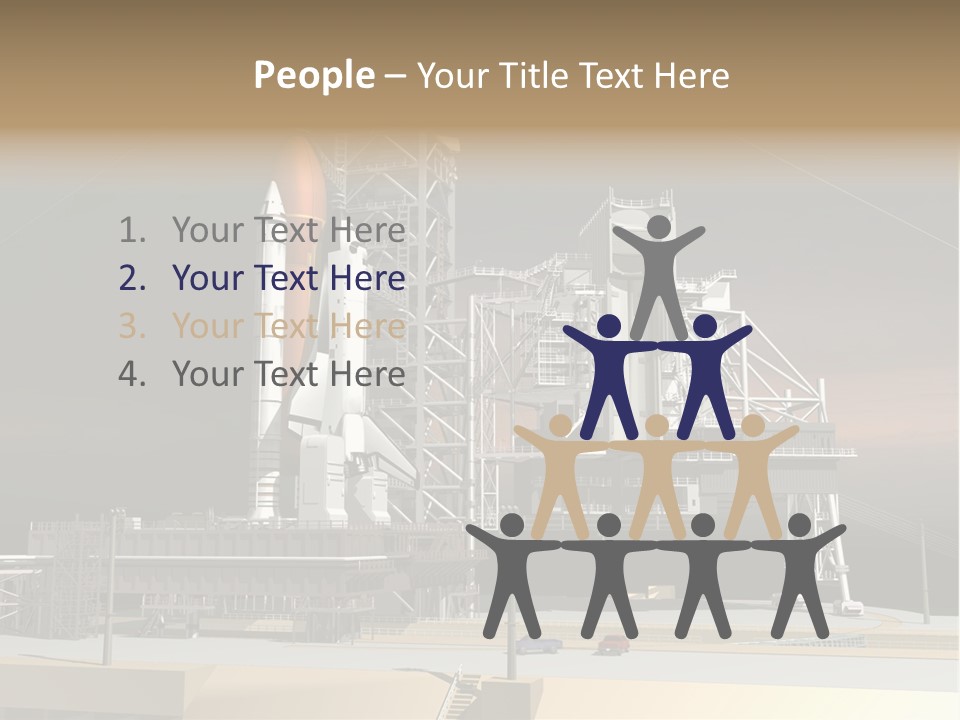 Shape Rocket Stratosphere PowerPoint Template