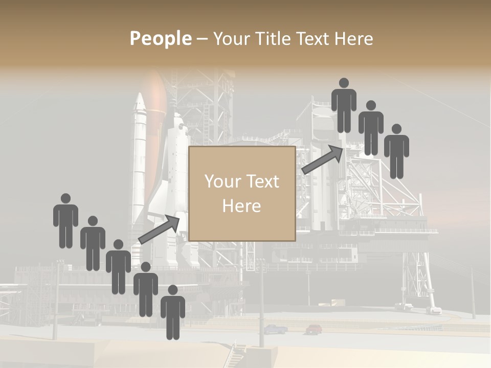 Shape Rocket Stratosphere PowerPoint Template