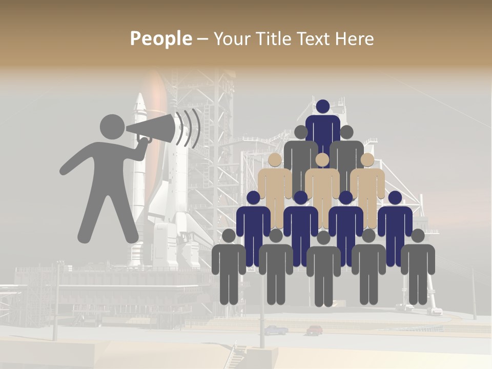 Shape Rocket Stratosphere PowerPoint Template