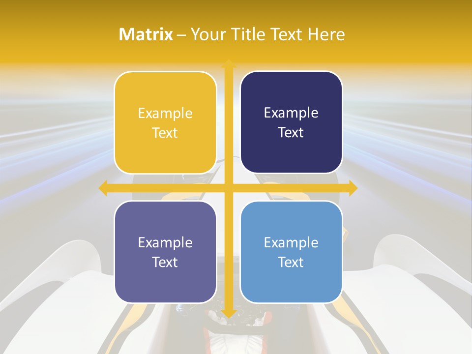 A Car Driving Down A Road With A Sky Background PowerPoint Template