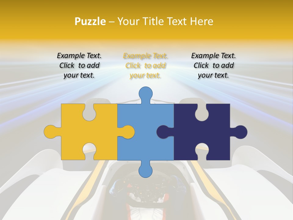 A Car Driving Down A Road With A Sky Background PowerPoint Template