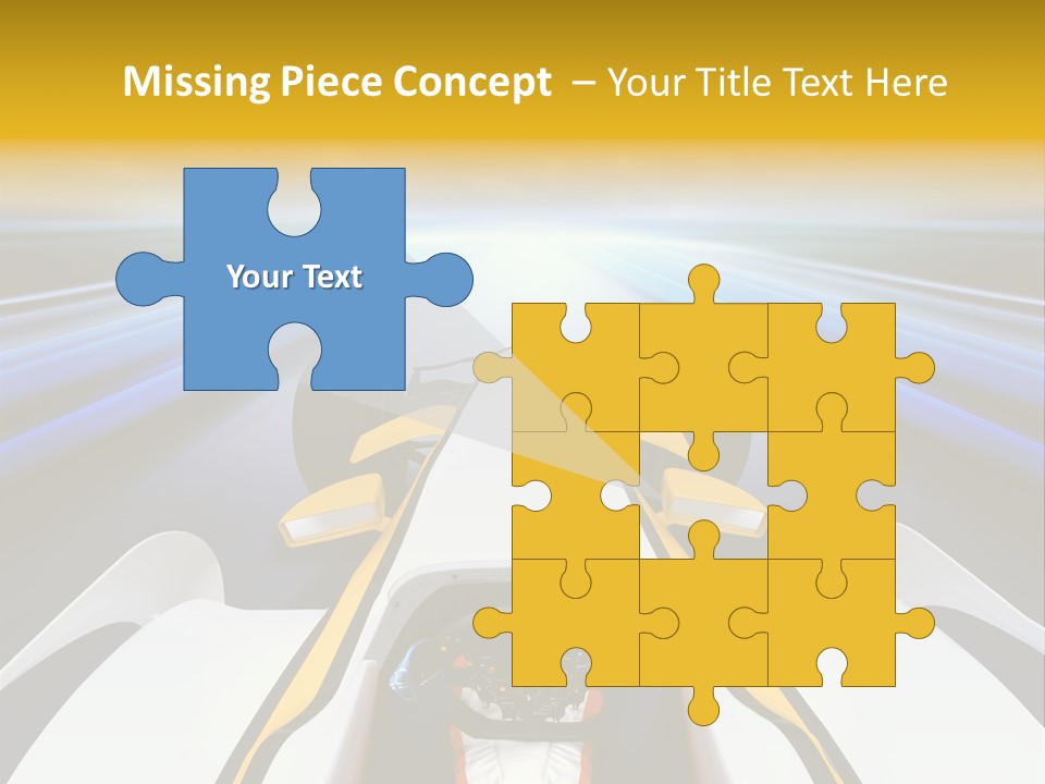 A Car Driving Down A Road With A Sky Background PowerPoint Template