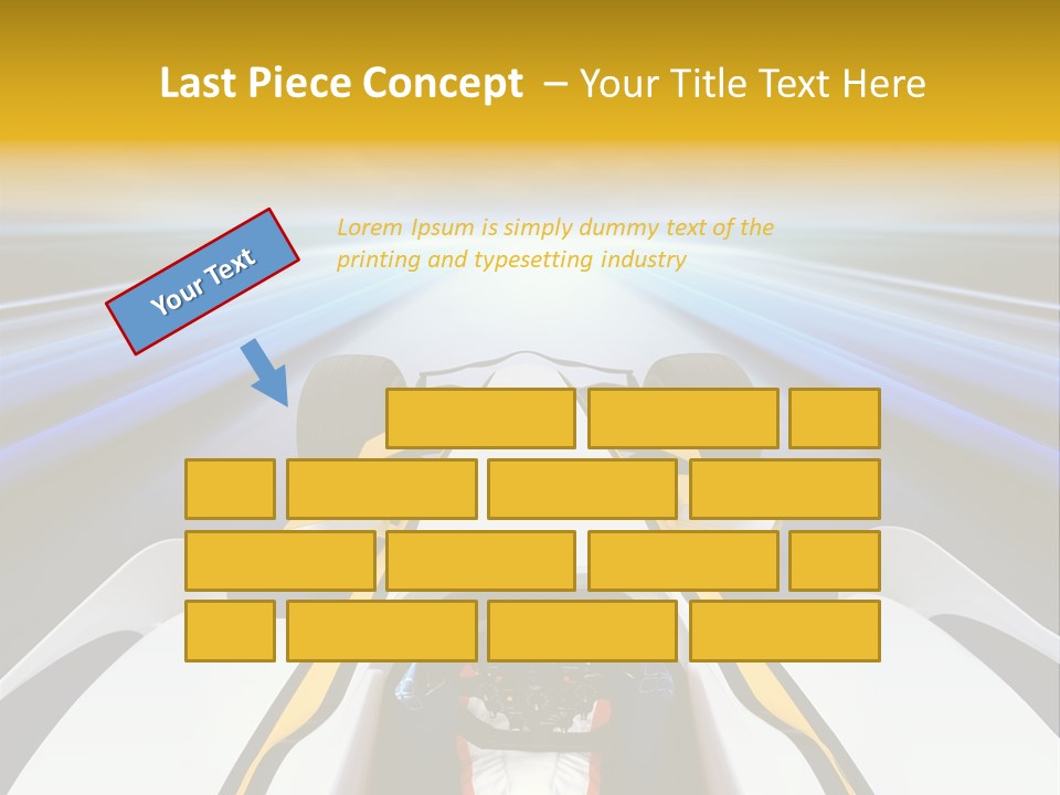 A Car Driving Down A Road With A Sky Background PowerPoint Template