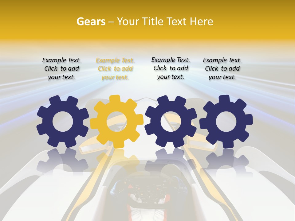 A Car Driving Down A Road With A Sky Background PowerPoint Template