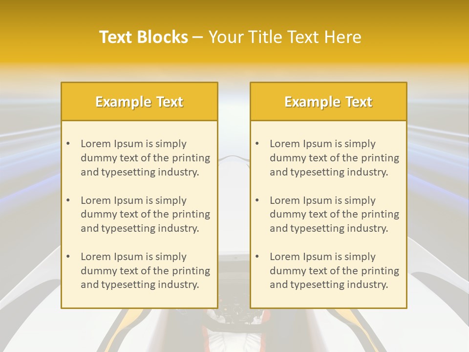 A Car Driving Down A Road With A Sky Background PowerPoint Template