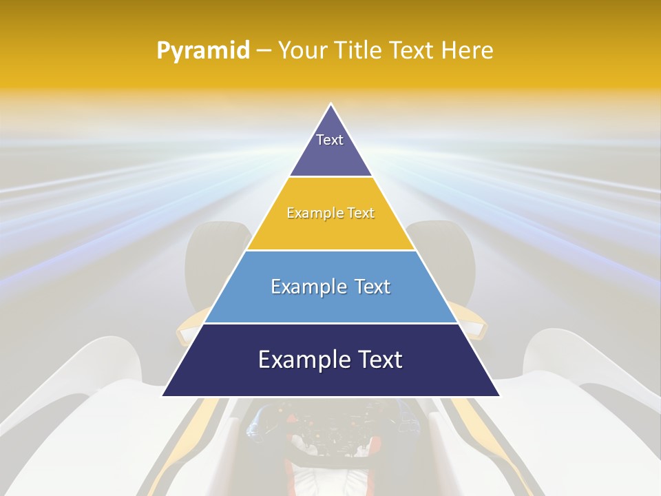 A Car Driving Down A Road With A Sky Background PowerPoint Template