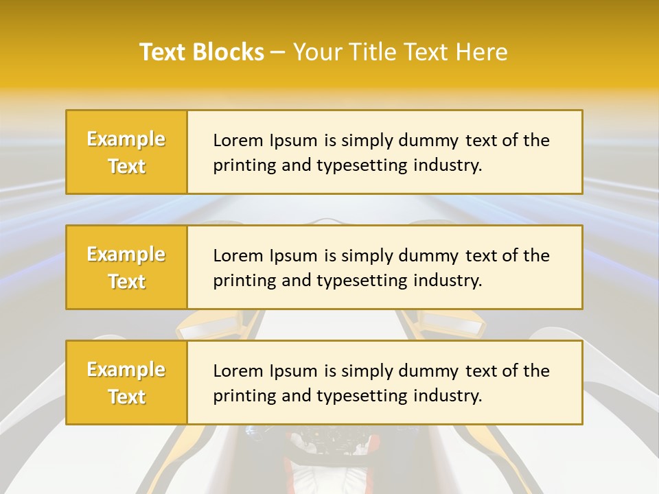 A Car Driving Down A Road With A Sky Background PowerPoint Template