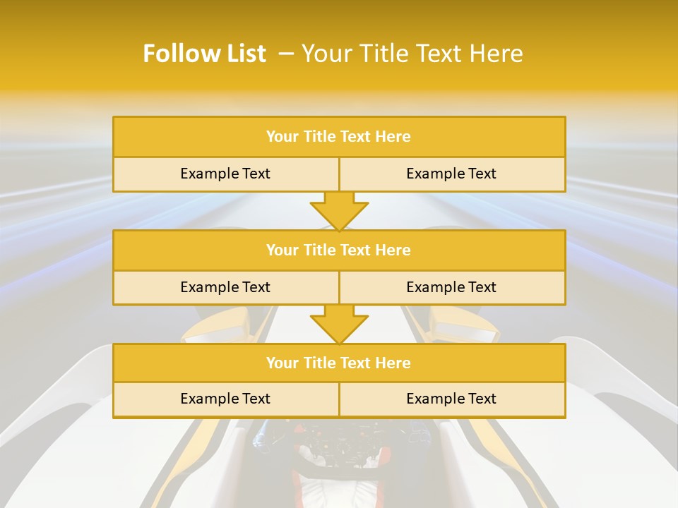 A Car Driving Down A Road With A Sky Background PowerPoint Template