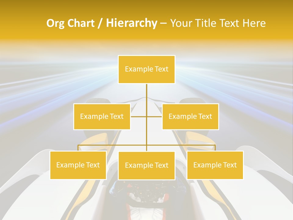 A Car Driving Down A Road With A Sky Background PowerPoint Template