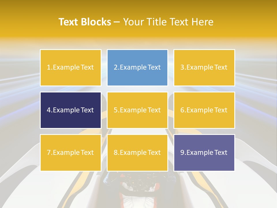 A Car Driving Down A Road With A Sky Background PowerPoint Template