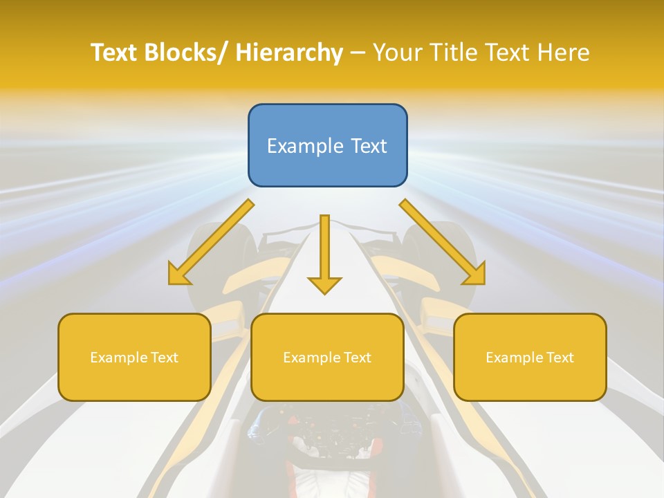 A Car Driving Down A Road With A Sky Background PowerPoint Template