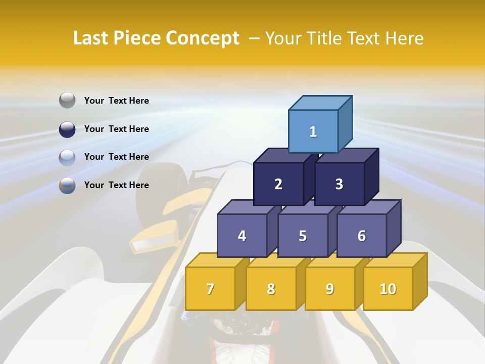 A Car Driving Down A Road With A Sky Background PowerPoint Template