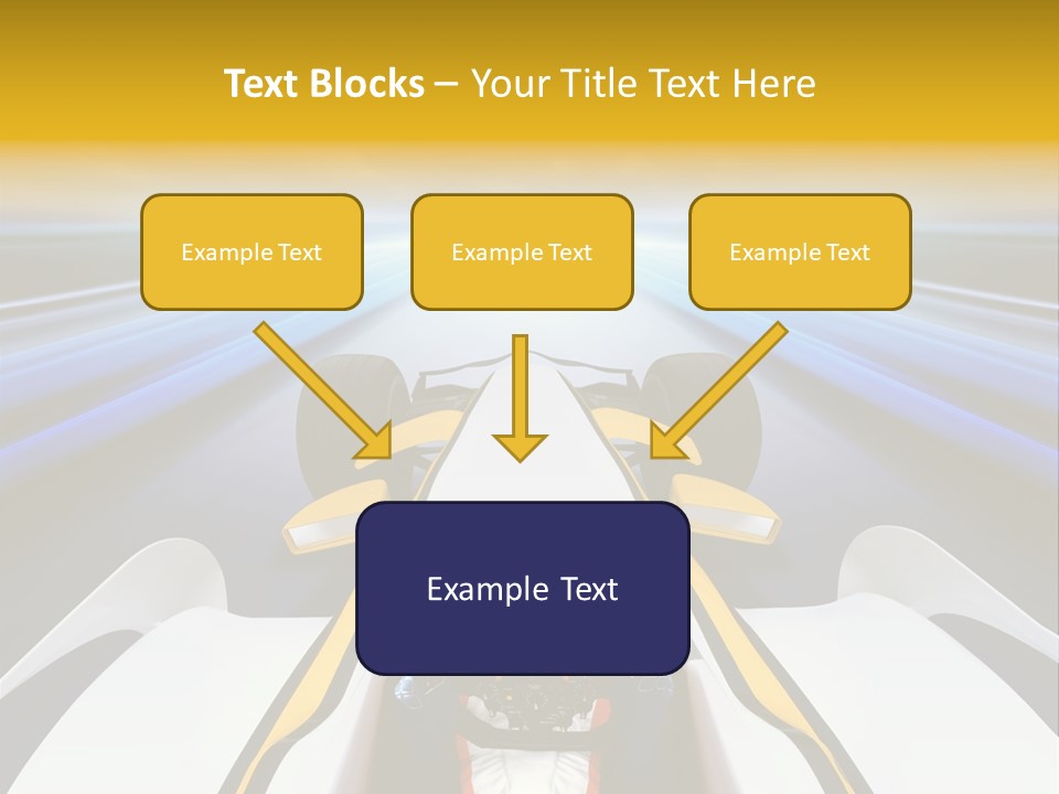 A Car Driving Down A Road With A Sky Background PowerPoint Template