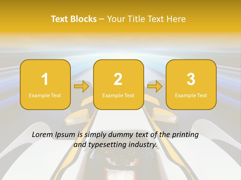 A Car Driving Down A Road With A Sky Background PowerPoint Template