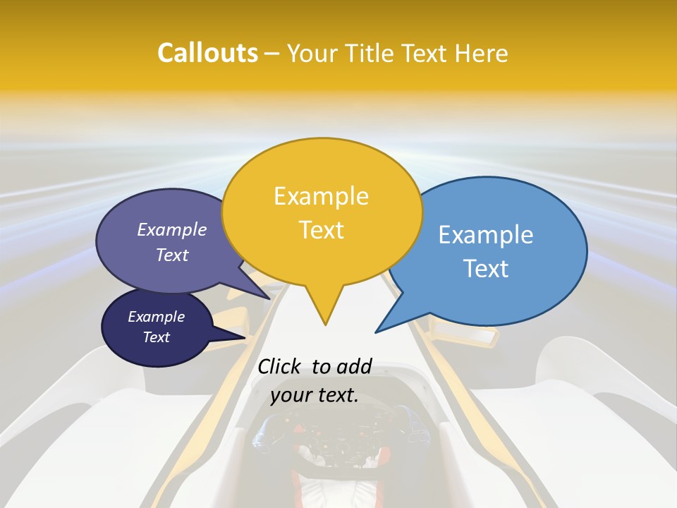 A Car Driving Down A Road With A Sky Background PowerPoint Template