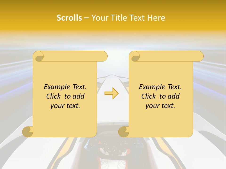 A Car Driving Down A Road With A Sky Background PowerPoint Template