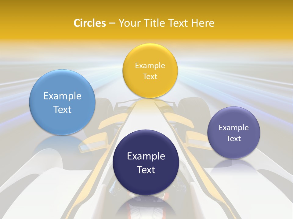 A Car Driving Down A Road With A Sky Background PowerPoint Template