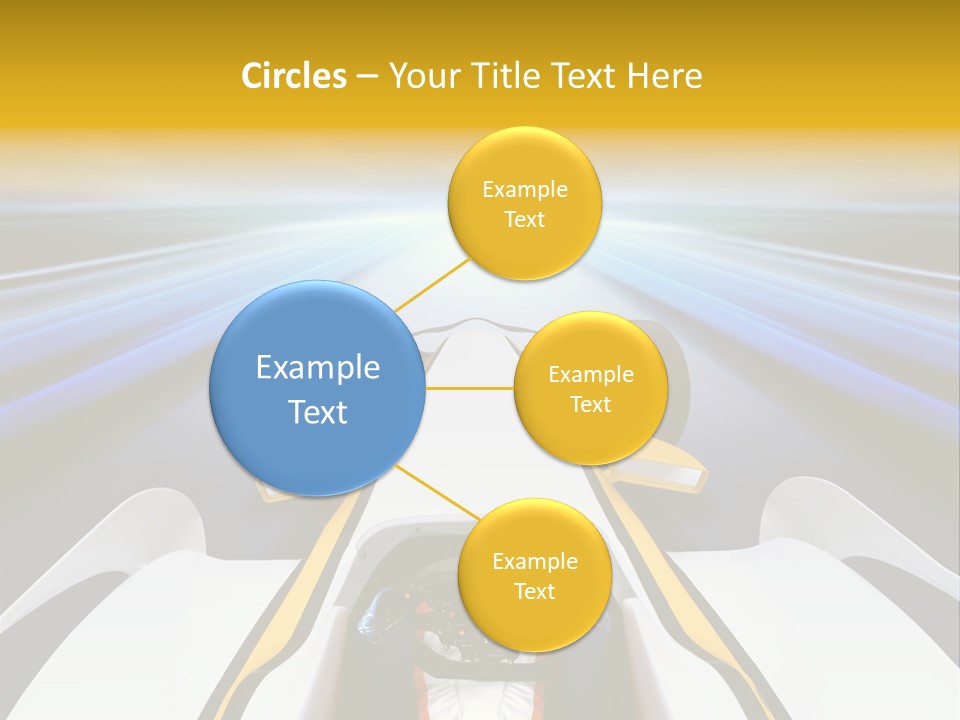 A Car Driving Down A Road With A Sky Background PowerPoint Template