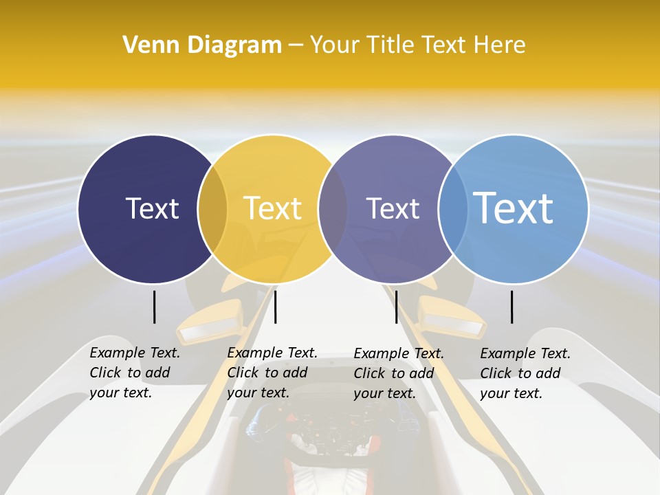 A Car Driving Down A Road With A Sky Background PowerPoint Template