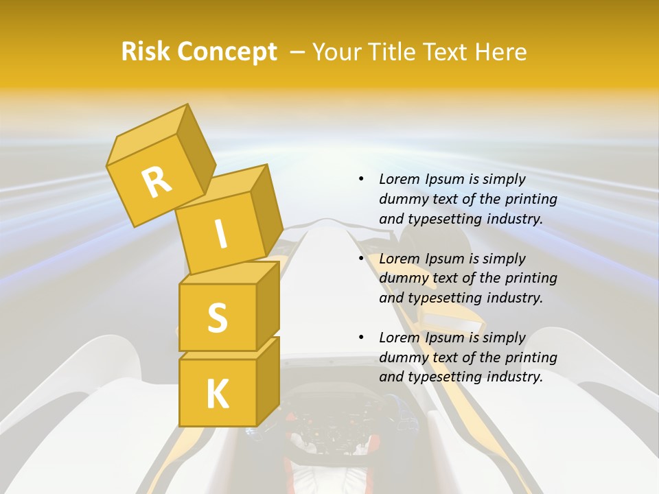 A Car Driving Down A Road With A Sky Background PowerPoint Template