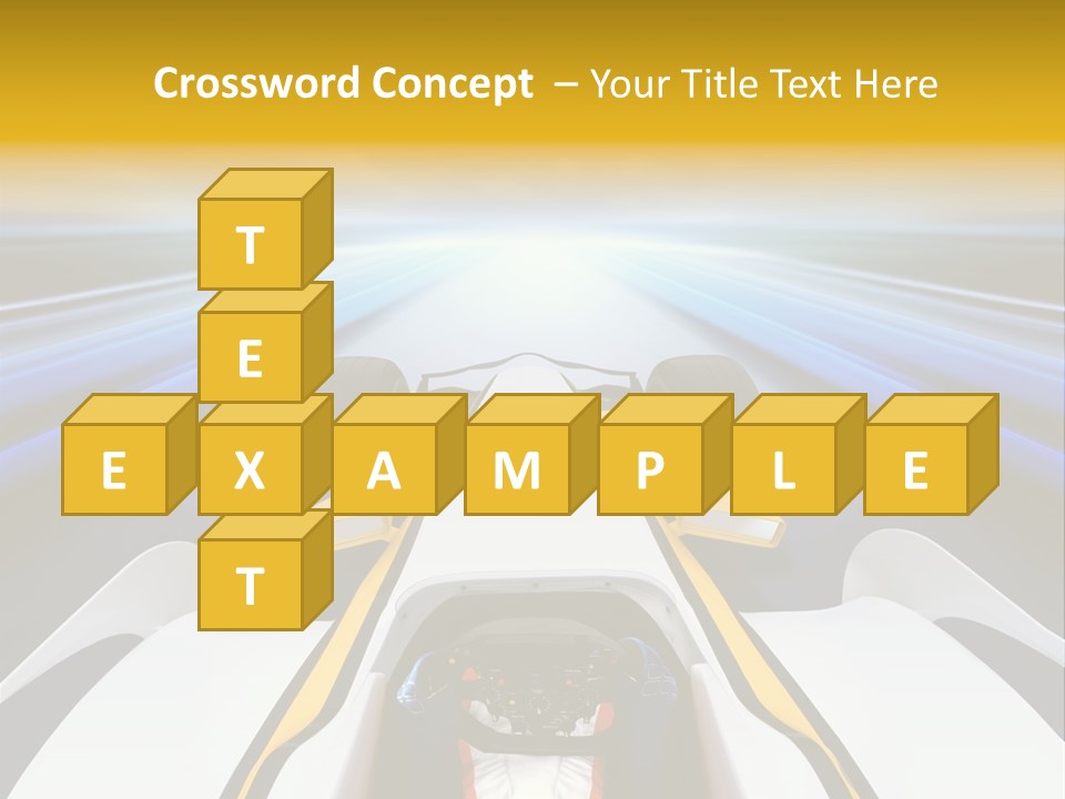 A Car Driving Down A Road With A Sky Background PowerPoint Template