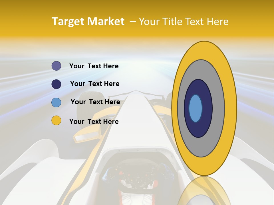 A Car Driving Down A Road With A Sky Background PowerPoint Template