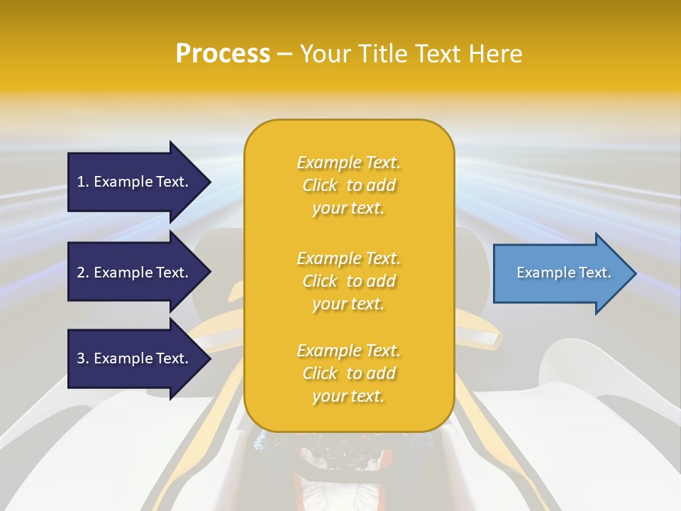 A Car Driving Down A Road With A Sky Background PowerPoint Template